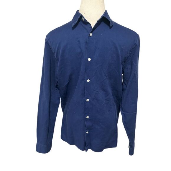 New! Gap Blue Long Sleeve Button Down Sz S - Picture 1 of 3